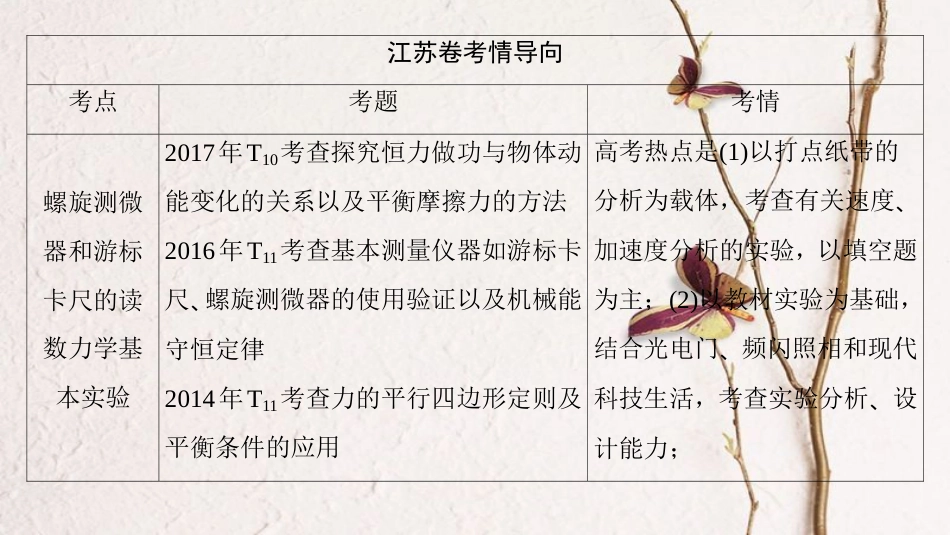 （江苏专版）高考物理二轮复习 第一部分 专题十一 力学实验课件_第2页
