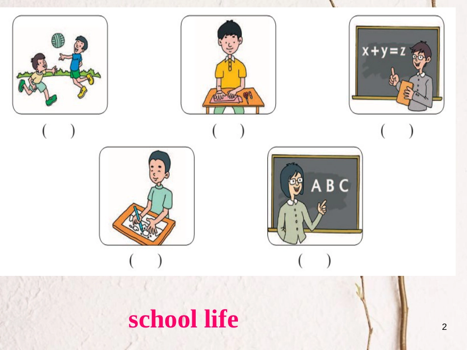 七年级英语下册 Unit 3 School Life Lesson 14 Jenny’s School Life课件2 （新版）冀教版_第2页