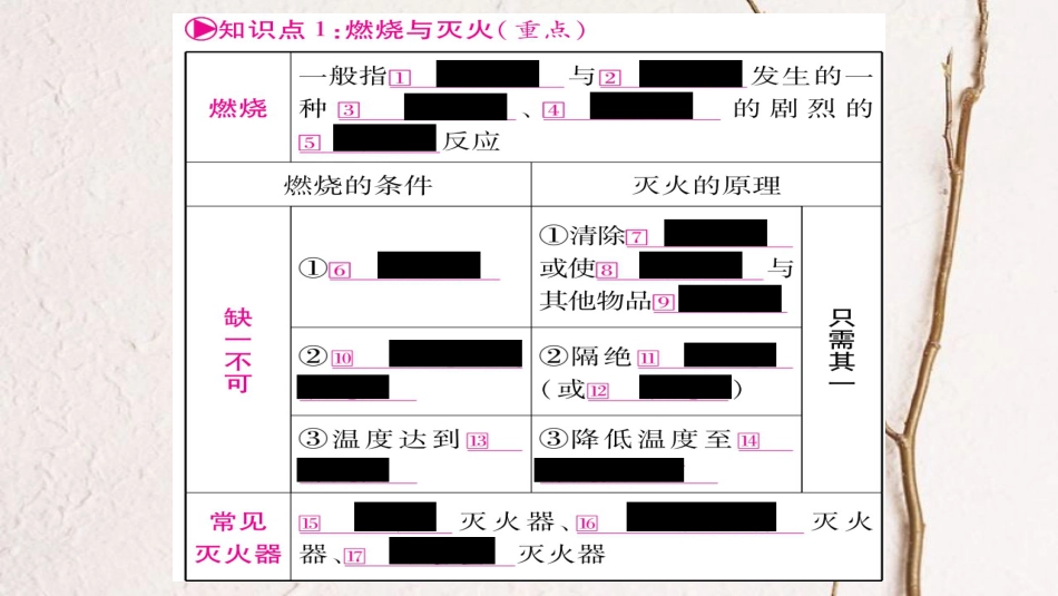 安徽省中考化学总复习 第1部分 教材系统复习 第7单元 燃料及其利用课件(1)_第2页