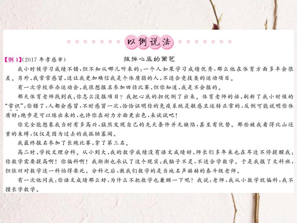 中考语文二轮复习 专题突破讲读 第4部分 现代文阅读 专题十四 记叙文（散文 小说）阅读课件_第2页