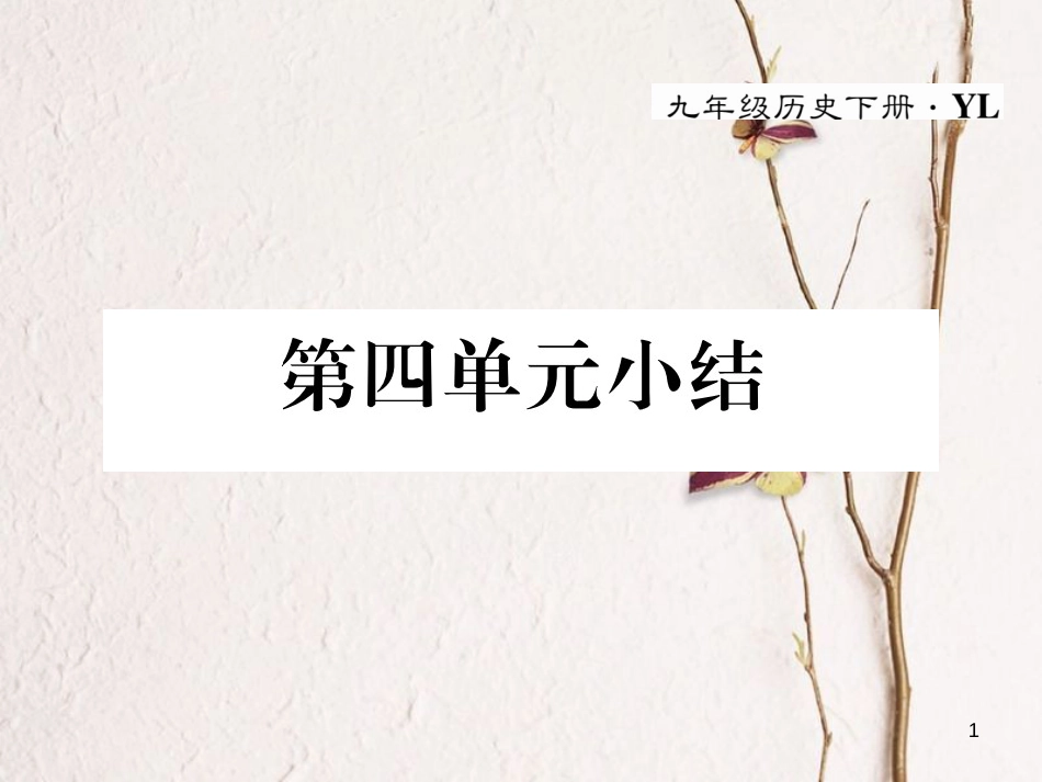 九年级历史下册 第四单元 主要资本主义国家的发展变化小结作业课件 岳麓版(1)_第1页