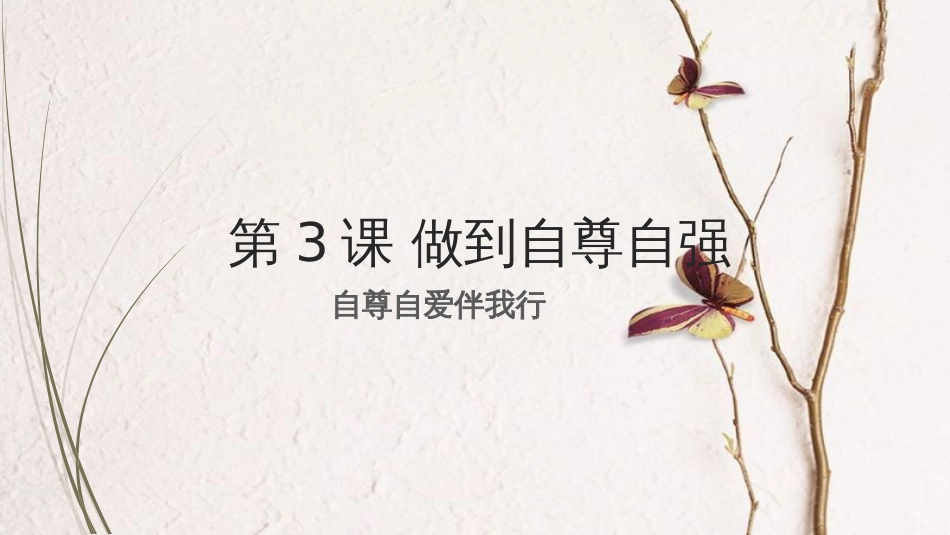 八年级道德与法治上册 第一单元 不断完善自我 第3课 做到自尊自强 第1框《自尊自爱伴我行》课件 陕教版(1)_第2页