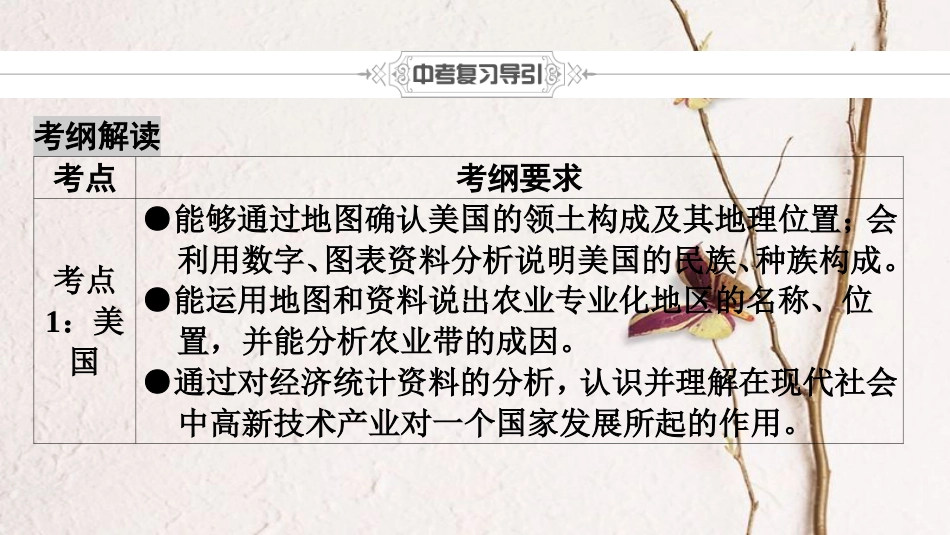 中考地理总复习 第1部分 考点突破 第9章 西半球的国家及极地地区课件 新人教版_第2页