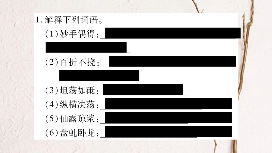 八年级语文下册 期末复习专题2 词语的理解与运用课件 苏教版(1)_第2页