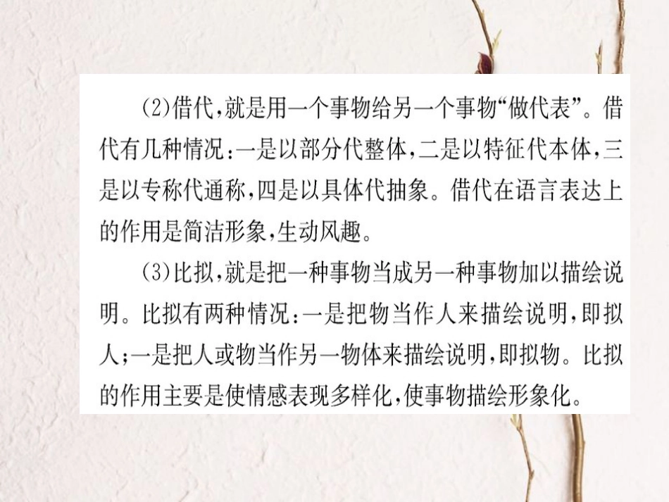 高中语文 第六课 语言的艺术 第二节 语言表达的十八般武艺-修辞手法课件 新人教版选修《语言文字应用》(1)_第3页