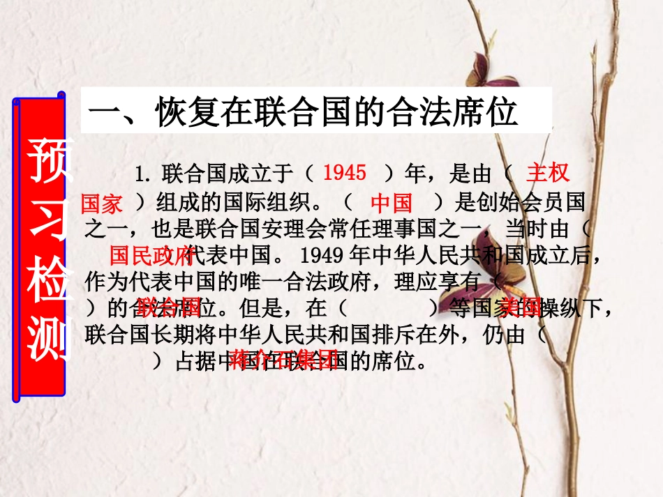 八年级历史下册 第5单元 国防建设与外交成就 第17课 外交事业的发展课件 新人教版_第2页