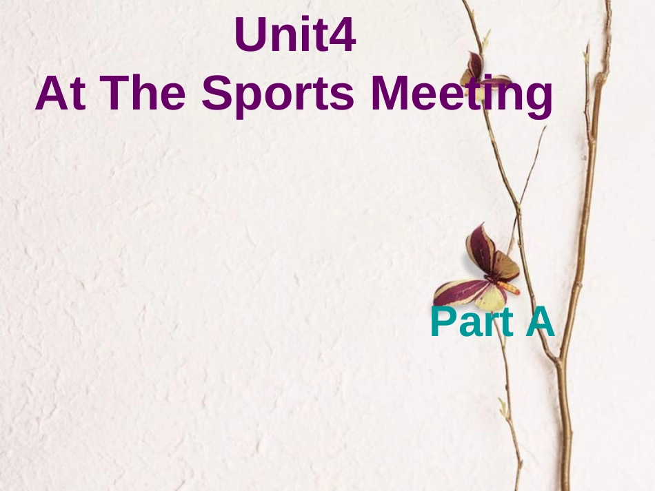 六年级英语下册 Unit 4 At the Sports Meeting课件3 陕旅版_第1页