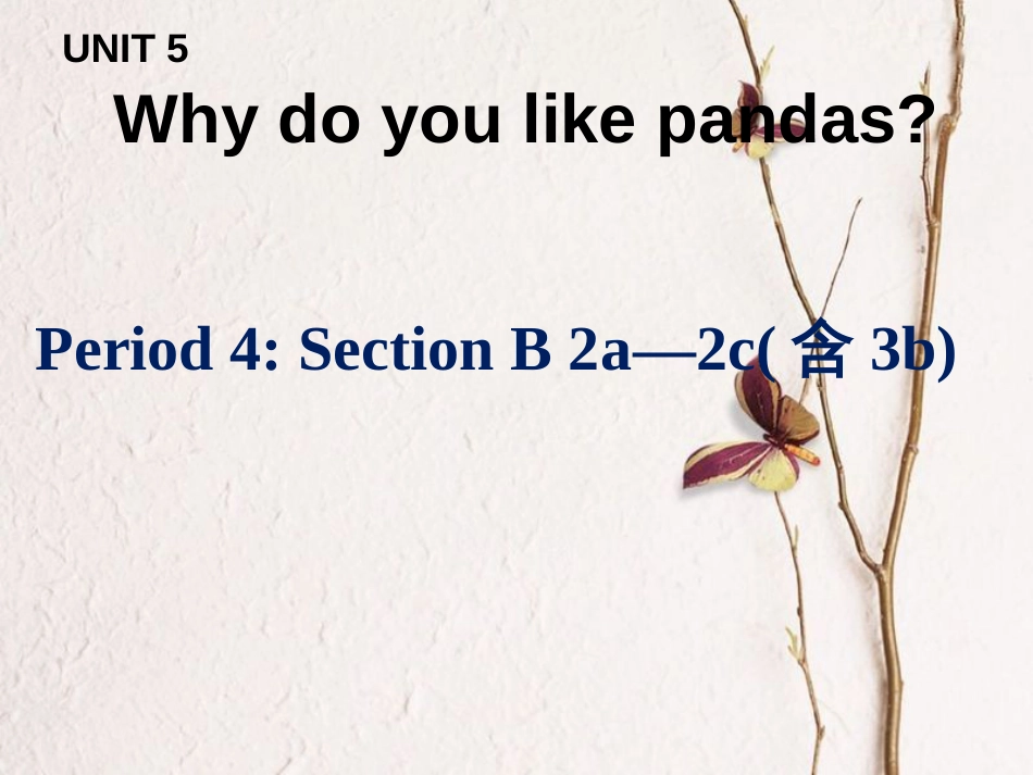 七年级英语下册 Unit 5 Why do you like pandas Period 4教学课件 （新版）人教新目标版_第1页