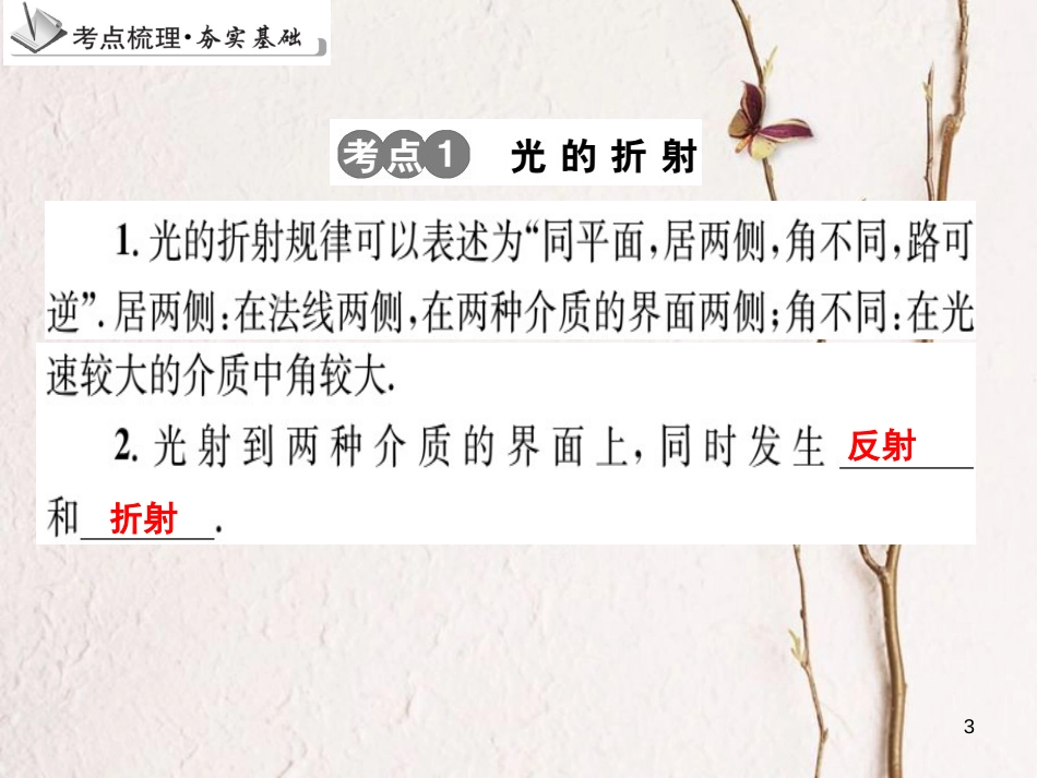 中考物理 专题5 光现象（二）复习课件_第3页