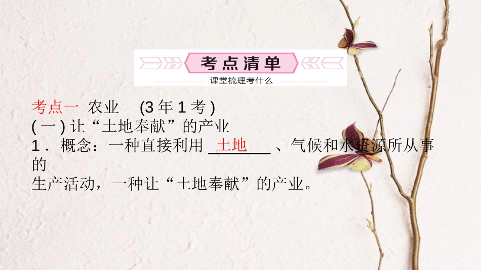 （青岛专版）中考地理总复习 八上 第四章 中国的主要产业教材知识梳理课件_第3页