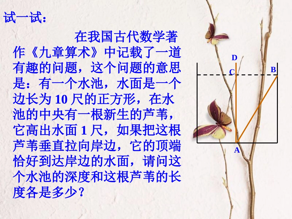 八年级数学下册 17.1 勾股定理课件2 （新版）新人教版_第2页