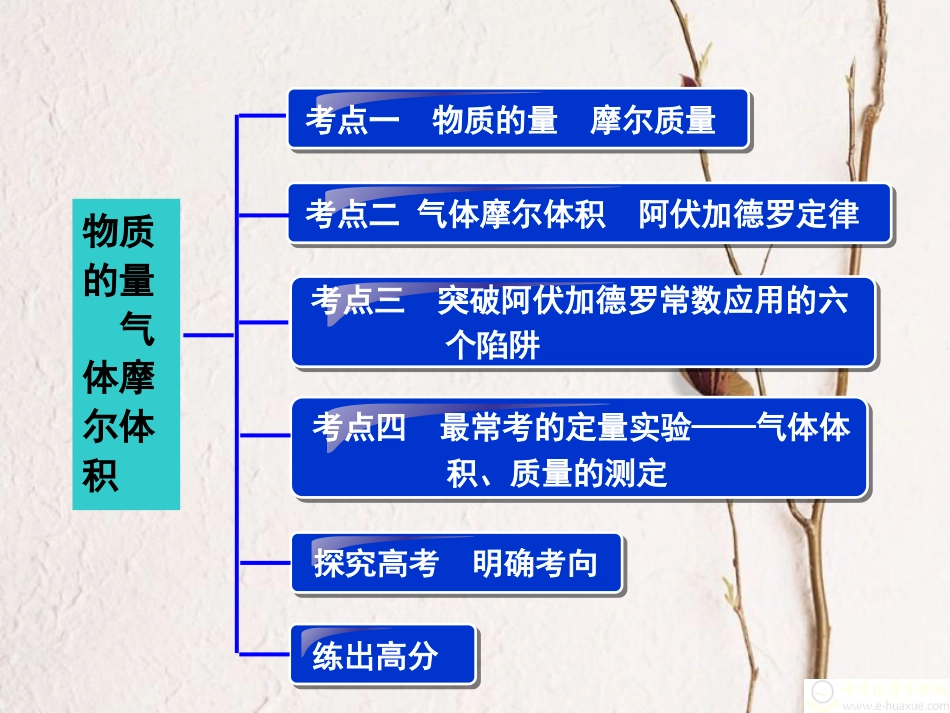 广东省惠东县高考化学一轮复习 第一章 从实验学化学 第三节 物质的量 气体摩尔体积课件_第3页