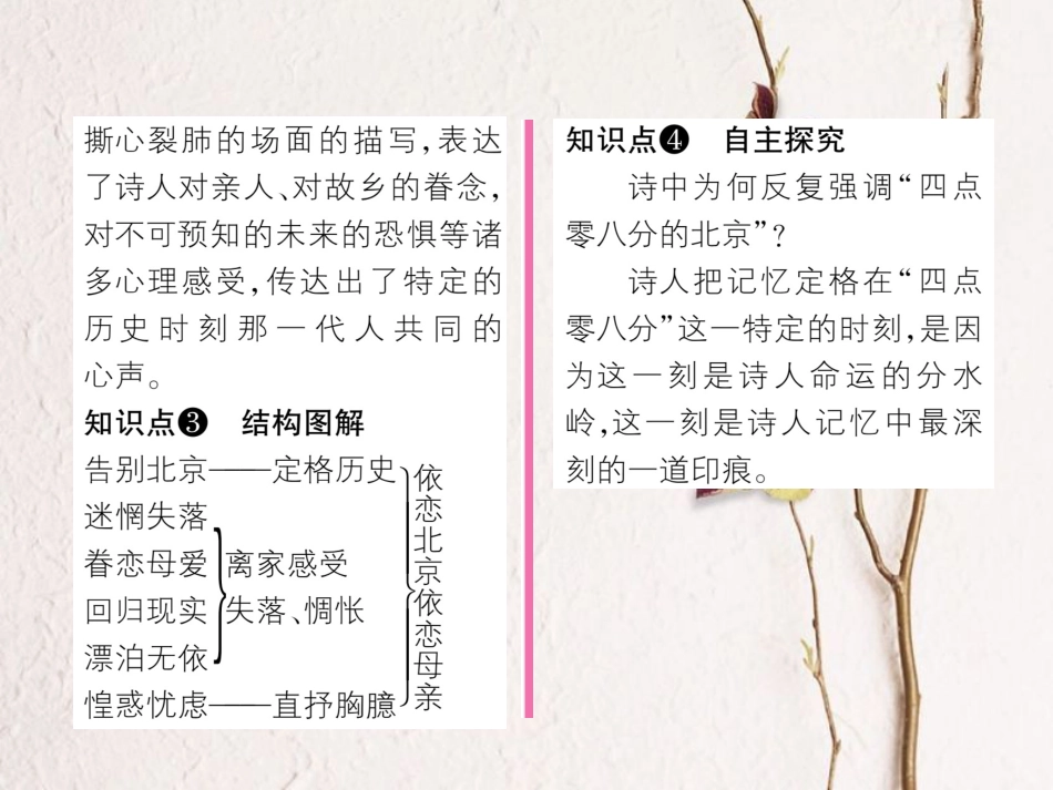 （遵义专版）九年级语文下册 第二单元 7 这是四点零八分的北京课件 语文版_第3页