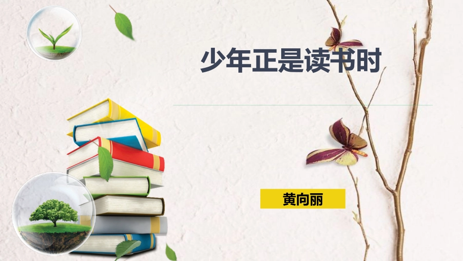 湖南省益阳市七年级语文上册 第四单元 综合性学习《少年正是读书时》课件 新人教版_第1页
