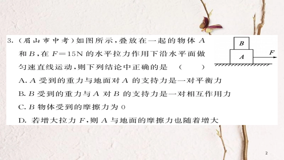 八年级物理下册 期中综合测试卷课件 （新版）新人教版_第2页