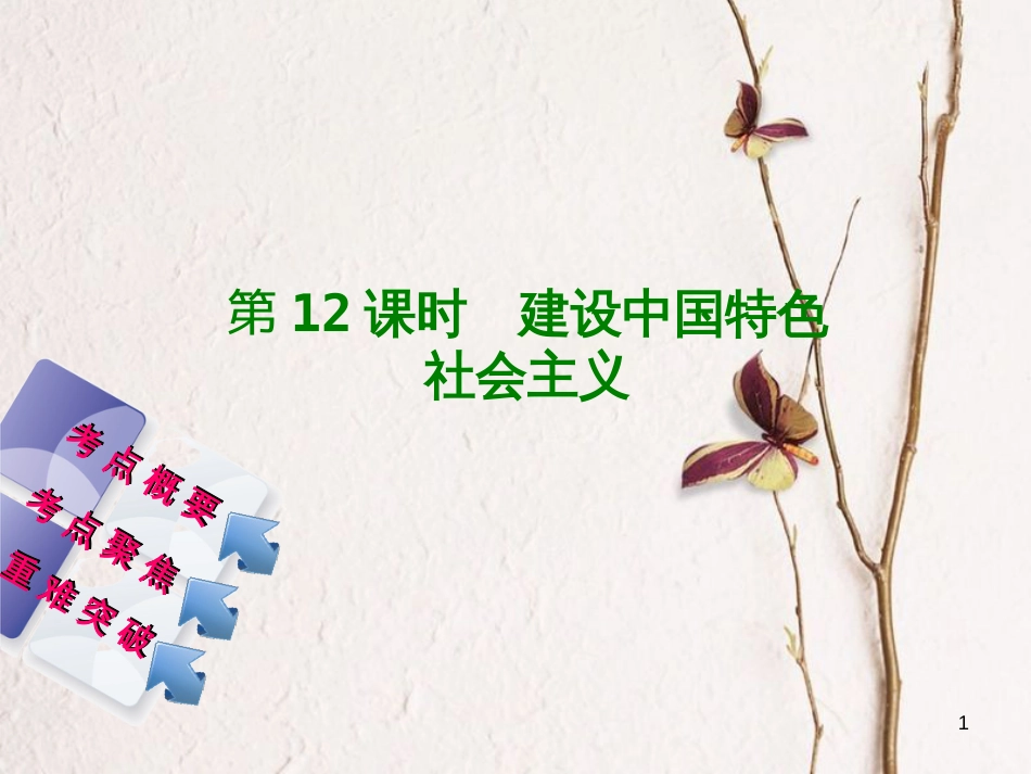 （连云港专版）中考历史复习 第3单元 中国现代史 第12课时 建设中国特色社会主义课件 北师大版(1)_第1页