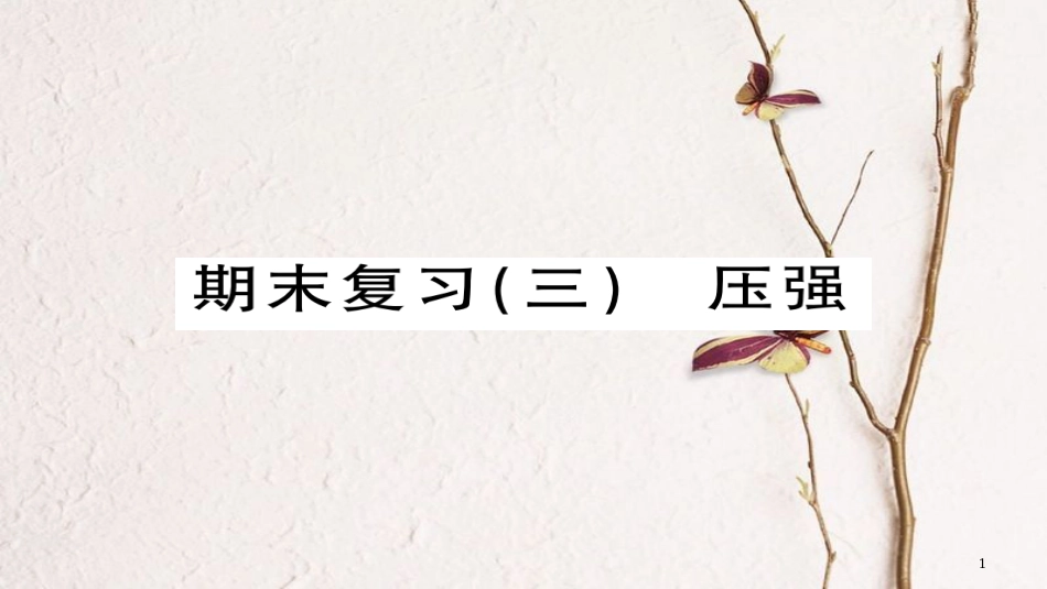八年级物理下册 期末复习三 压强习题课件 （新版）新人教版(1)_第1页