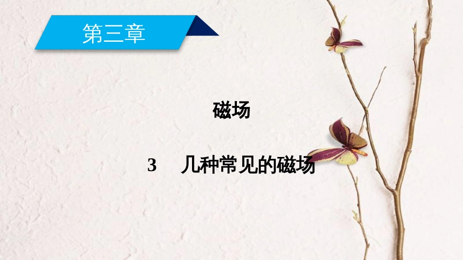 高中物理 第三章 磁场 3 几种常见的磁场课件 新人教版选修3-1_第1页