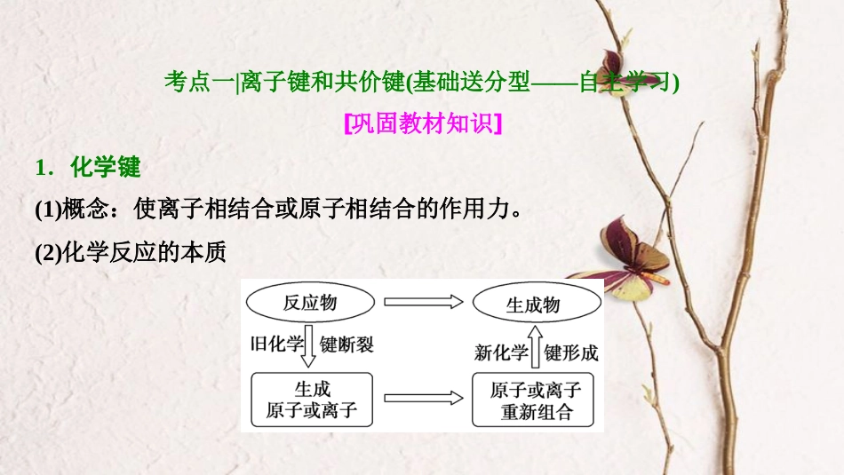 高考化学大一轮复习 第五章 物质结构 元素周期率 第18讲 化学键 分子间作用力考点探究课件_第3页