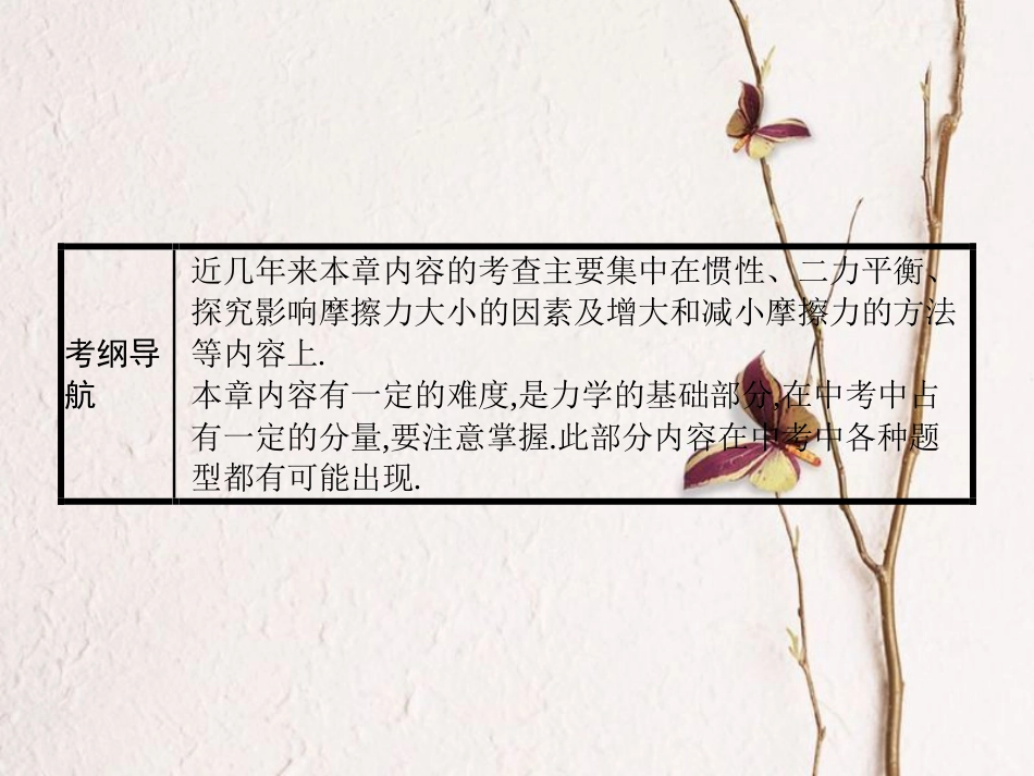 中考物理 第八章 运动和力复习课件 新人教版_第3页