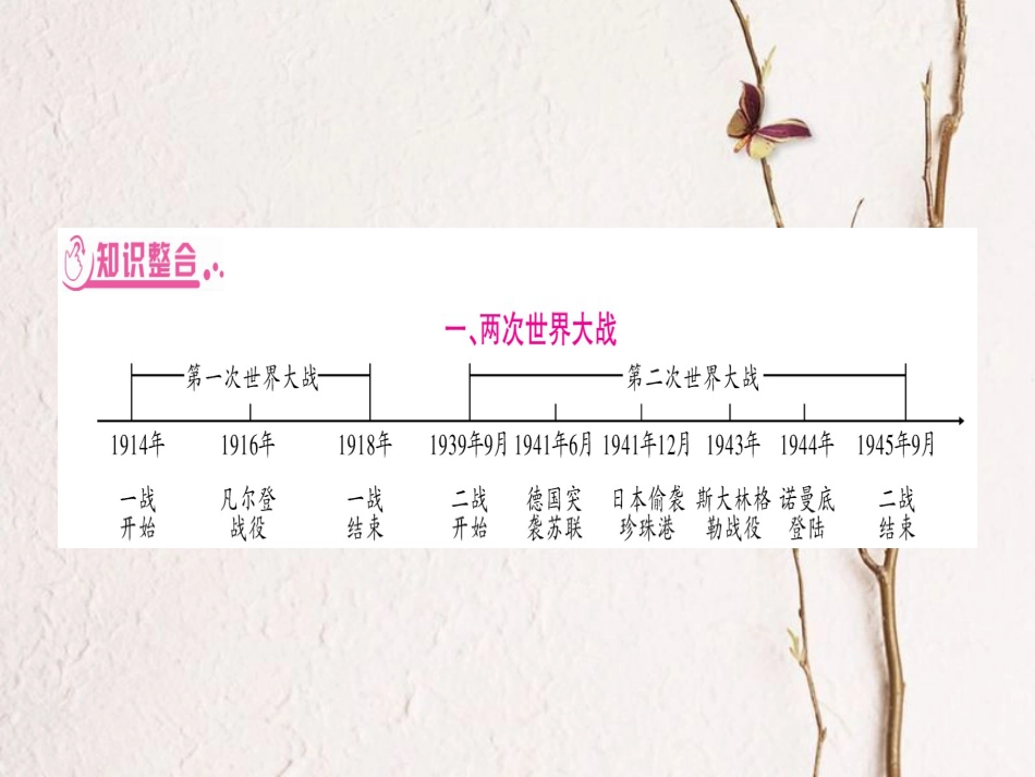 湖南省中考历史复习 第二篇 知能综合提升 专题7 两次世界大战与国际关系的演变课件(1)_第3页