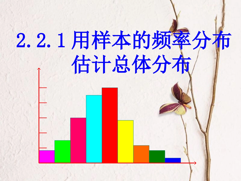 内蒙古准格尔旗高中数学 第二章 统计 2.2 用样本的频率分布估计总体分布课件3 新人教B版必修3[共21页]_第1页