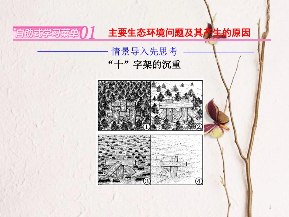 高中地理 第三章 生态环境问题与生态环境保护 第一节 生态环境问题及其产生的原因课件 中图版选修6_第2页