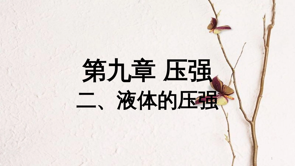 八年级物理下册 9.2《液体的压强》课件 （新版）教科版(1)_第1页