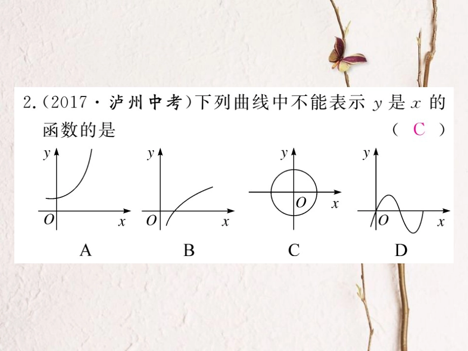 河北省八年级数学下册 19.1 变量与函数 19.1.2 函数的图象 第1课时 函数的图象练习课件 （新版）新人教版_第3页