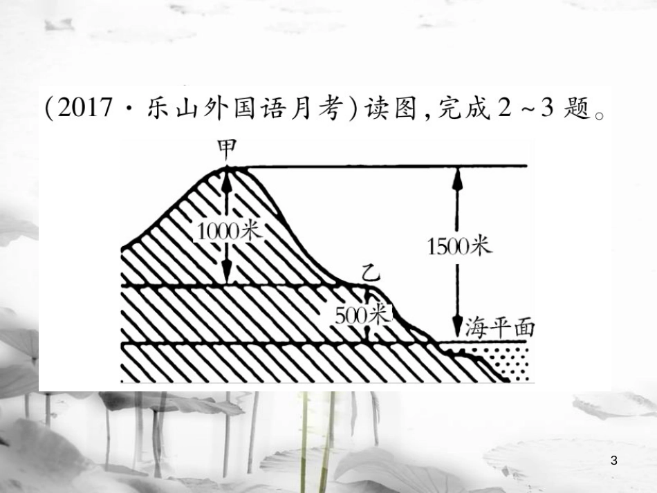 中考地理总复习 专题突破二 地理计算习题课件(1)_第3页