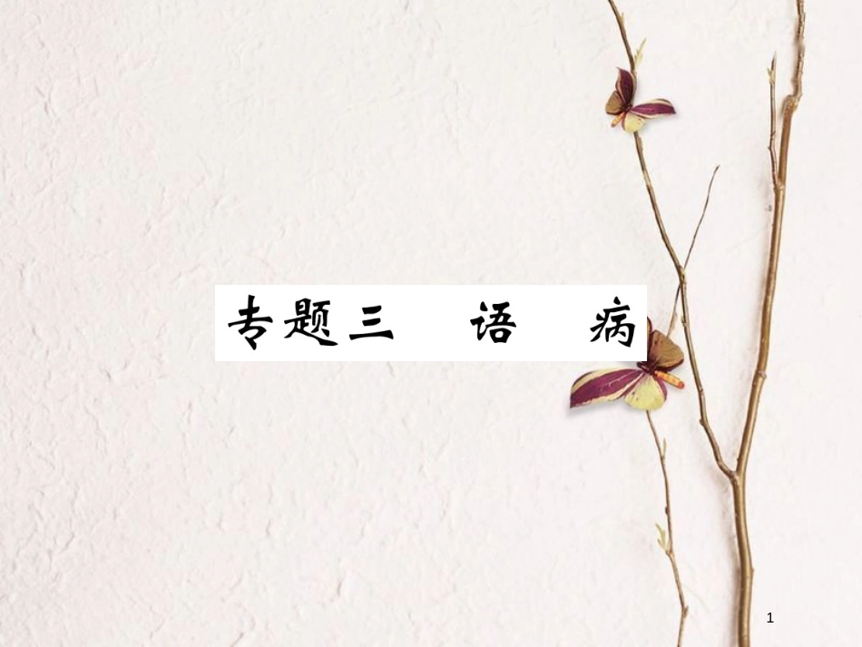 八年级语文下册 专题三 语病课件 新人教版(1)_第1页