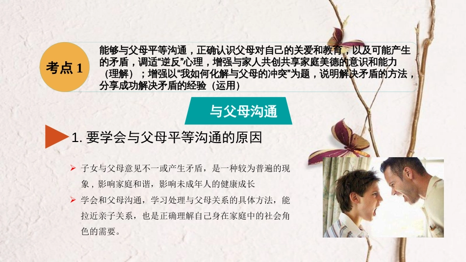 安徽省中考政治 模块二 我与他人的关系 第四讲 交往与沟通复习课件_第3页