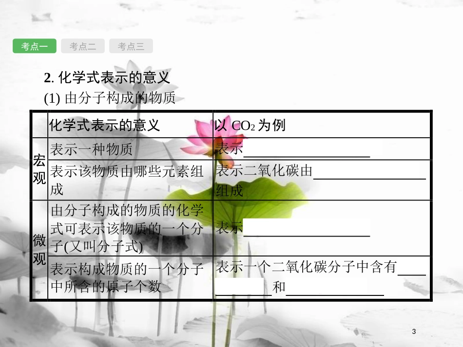 （安徽专版）中考化学总复习 4 课时2 化学式与化合价课件_第3页