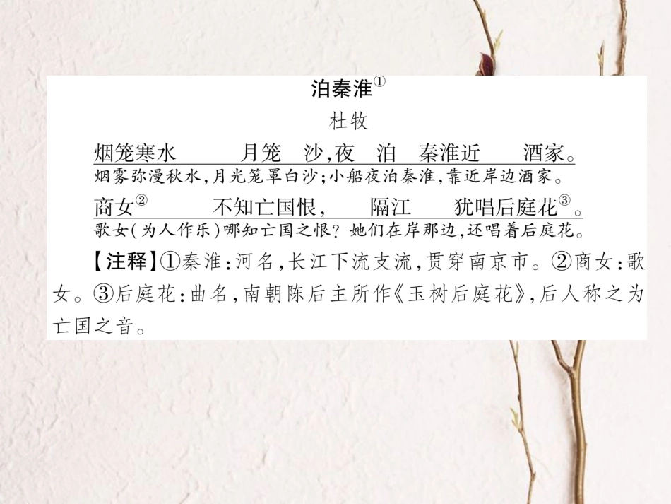 （安徽专版）七年级语文下册 第六单元课外古诗词诵读（二）课件 新人教版_第2页