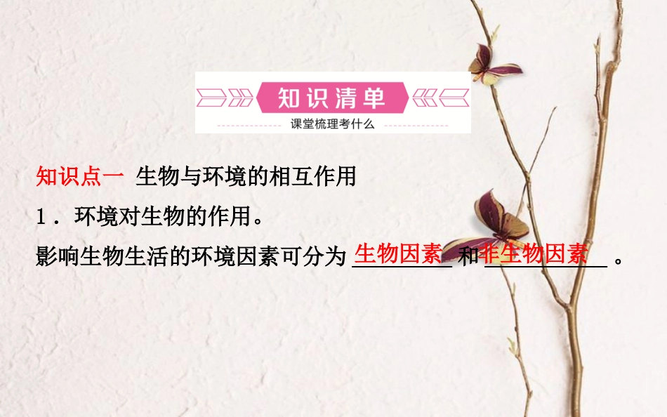 山东省济南市中考生物 第六单元 生物与环境课件(1)_第3页