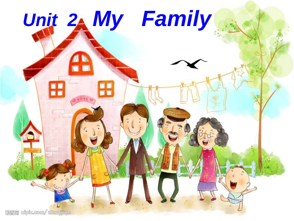 三年级英语下册 Unit 2 My Family part a课件 陕旅版_第1页