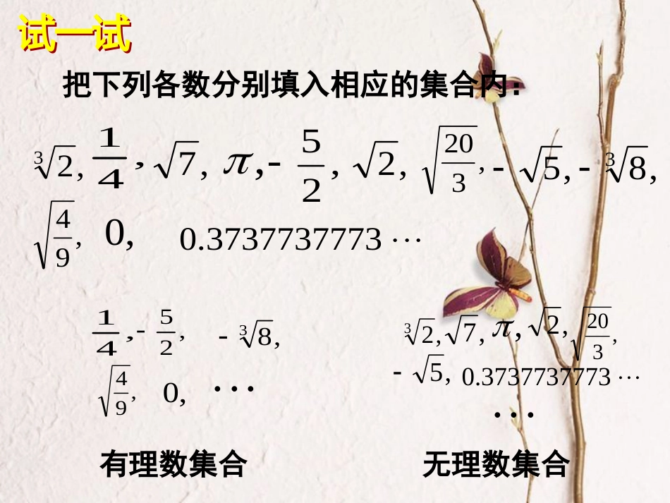 福建省宁德市寿宁县八年级数学上册 第二章 实数 2.6 实数课件 （新版）北师大版_第3页