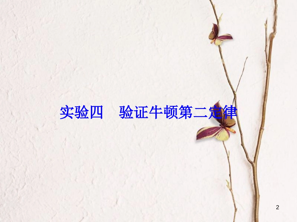 高考物理大一轮复习 第3章 牛顿运动定律 实验4 验证牛顿第二定律课件(1)_第2页