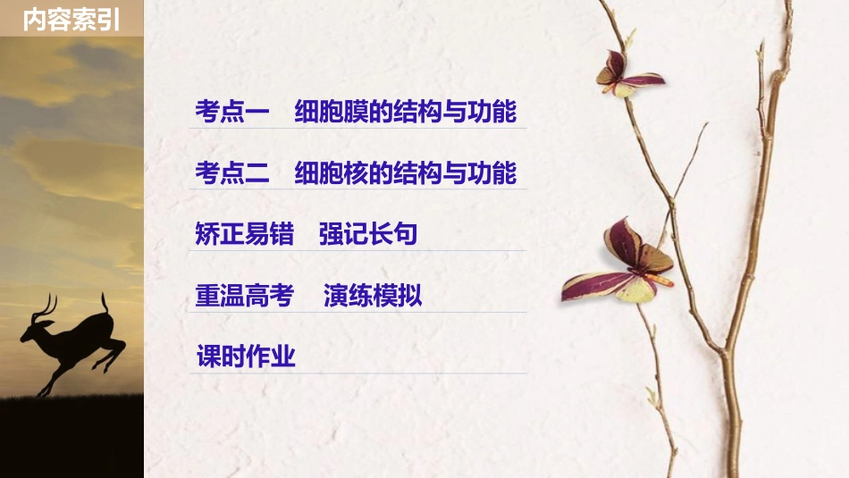 生物高考大一轮复习 第二单元 细胞的结构与细胞内外的物质交换 第4讲 细胞膜与细胞核课件 北师大版_第3页