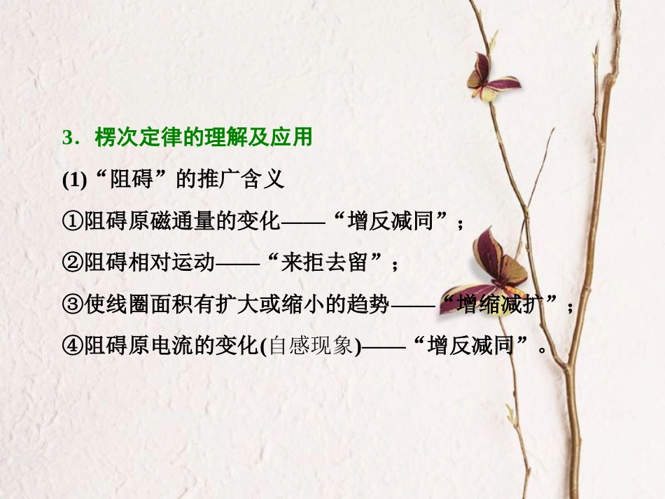 （江苏选考）高考物理二轮复习 第一部分 专题四 电路和电磁感应 二十、突破电磁感应的两个基本问题课件(1)_第3页