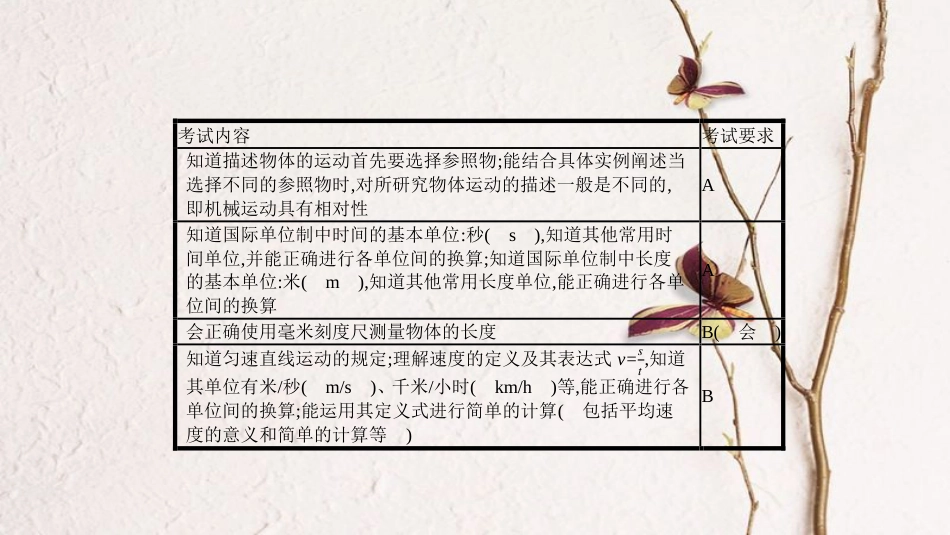 安徽省中考物理一轮复习 模块五 力学 专题二 长度 时间 机械运动课件_第2页