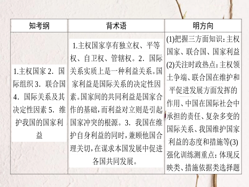 2019年高考政治一轮复习 第四单元 当代国际社会 8 走进国际社会课件 新人教版必修2[共45页]_第2页