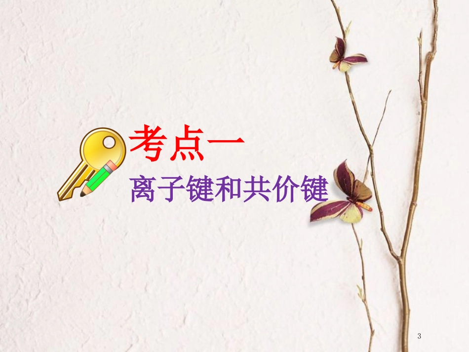 高考化学二轮复习 第五章 物质结构 元素周期律 5.3 化学键课件_第3页