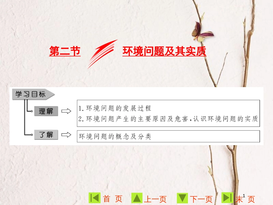 高中地理 第一单元 环境与环境问题 第二节 环境问题及其实质课件 鲁教版选修6_第1页