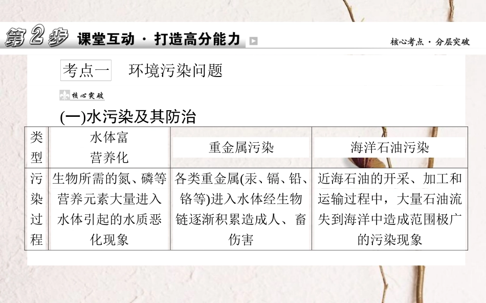 2019年高考地理一轮复习 选考 环境保护课件 湘教版_第2页