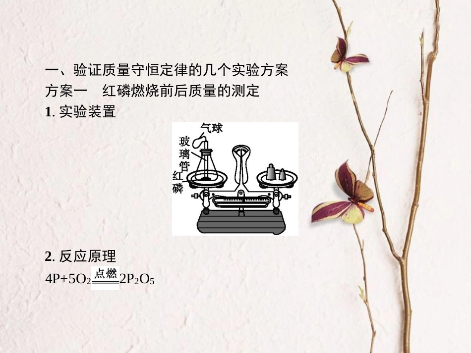 （安徽专版）中考化学总复习 实验5 质量守恒定律的验证课件_第2页