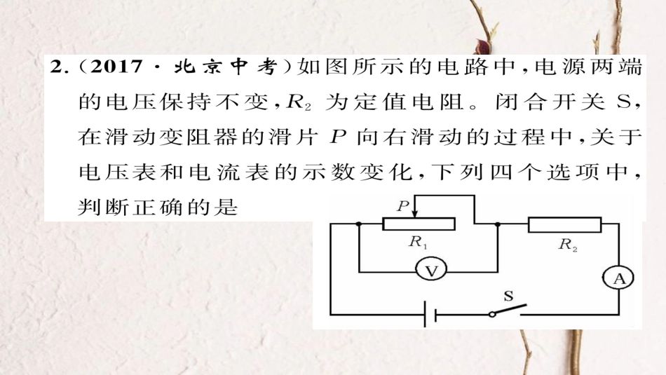 九年级物理全册 专题复习三 探究电流与电压、电阻的关系  伏安法测电阻习题课件 （新版）新人教版_第3页