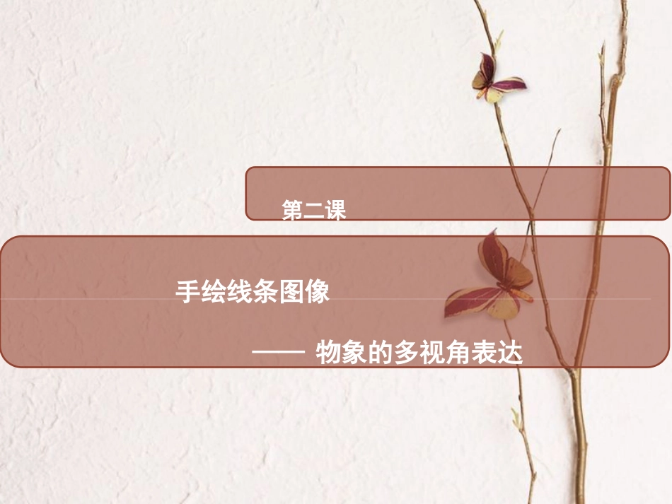 八年级美术下册 2 手绘线条图像——物象多视角的表达课件2 人美版_第1页