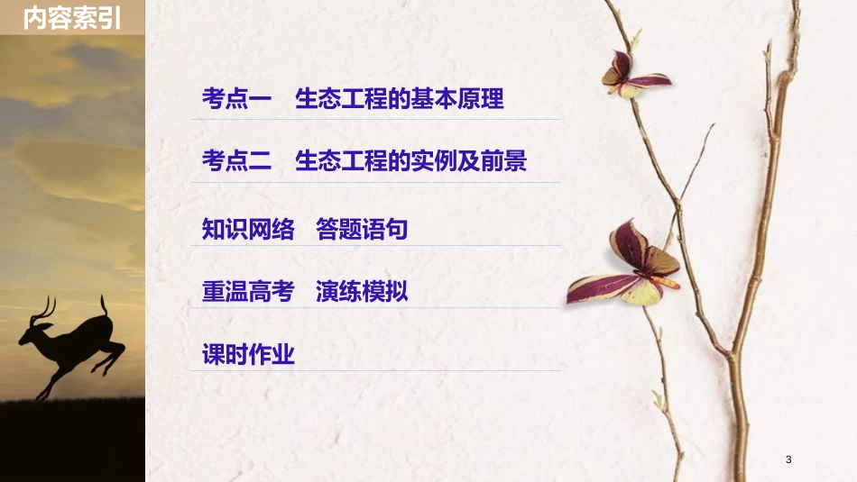 高考生物一轮复习 第10单元 现代生物科技专题 第39讲 生态工程课件_第3页