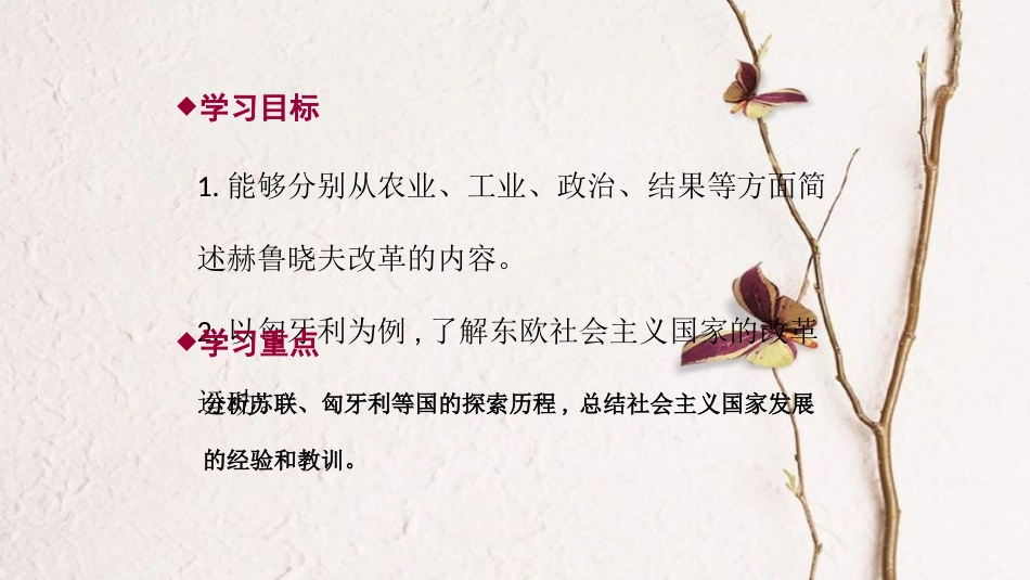 春九年级历史下册 第四单元 两极格局下的世界 第11课 苏联和东欧社会主义国家建设的曲折道路导学课件 中华书局版(1)_第2页